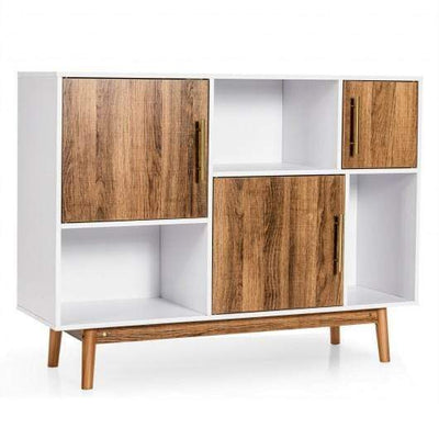 StarWood Rack Entertainment Centers & TV Stands Sideboard Storage Cabinet with Storage Compartments